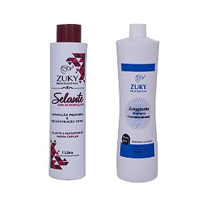 Kit selante capilar marroquino 1L + shampoo desmineralizante 1L