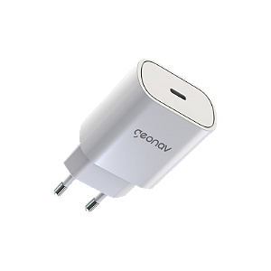 Carregador de Parede Power Delivery (PD) 25W Branco Geonav