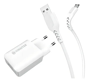 KIT CARREGADOR 1 USB + CABO MICRO USB 3.1A