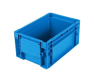 CAIXA PLÁSTICA FECHADA RL- KLT REFORÇADA 5,2 LITROS AZUL