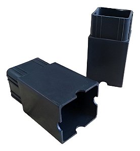 PROLONGADOR PISO PLÁSTICO 82X41X13 PRETO - 6 UNIDADES