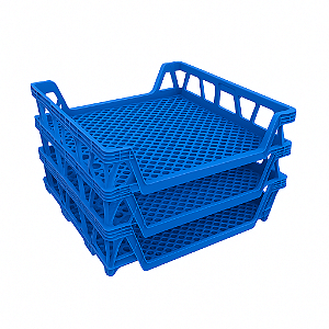 Bandeja Grade Para Pão 40 Litros - Azul