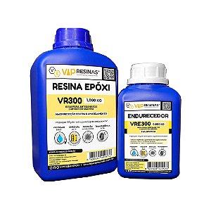 Resina Epóxi com Proteção UV VR300 1,5kg – Alta Espessura / Baixa viscosidade (VipResinas)