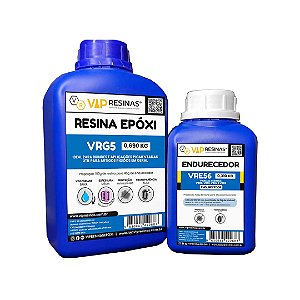 Resina Epóxi Rígida VRG5 1kg – Baixa Espessura / Baixa viscosidade (VipResinas)