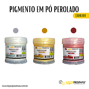 Pigmento Epóxi em Pó 15g – Cores Peroladas (Vip Resinas)