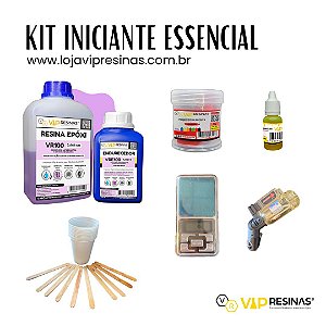 KIT 04 -  Kit Iniciante Materiais Essenciais (Vip Resinas)