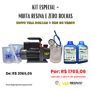 Kit - Muita Resina e Zero Bolhas, VR200 3kg