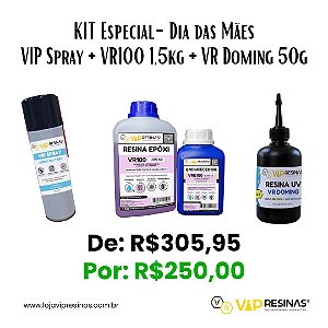 Kit Dia das Mães - VIP Spray + VR100 1,5kg + VR Doming 50g
