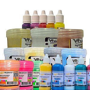 Kit 2 Pigmentos Sortidos Coloridos Clientes VIP 10g Vip Resinas
