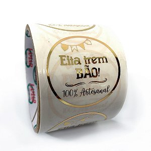 Etiqueta Adesiva Transparente - Eita Trem Bão! - 50 unidades