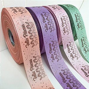 Fita de Gorgurão - Feliz Páscoa Baby Colors - 50 metros