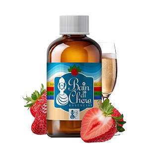Essência Aromática Concentrada Hidrossolúvel (Água) de Morango com Champagne