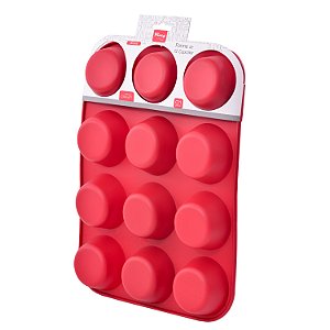 Molde De Silicone Redondo 12 Cavidades 65 Gramas