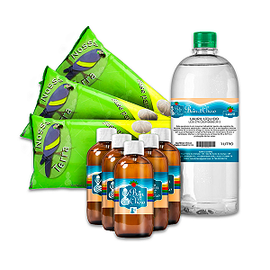 Kit Saboaria com Essências Lipossolúveis e Base Glicerinada Nossa Terra
