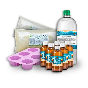 Kit Completo para Sabonete em Formato de Pudim