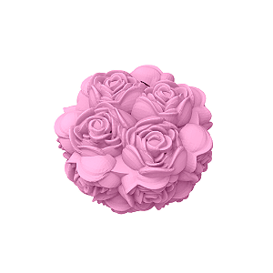 Molde de Silicone Provence Rosas para Sabonetes, Velas e Resina Artesanal