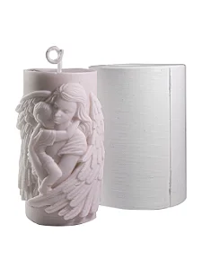 Molde de Silicone Mãe com Asas de Anjo para Sabonetes, Velas e Resina Artesanal
