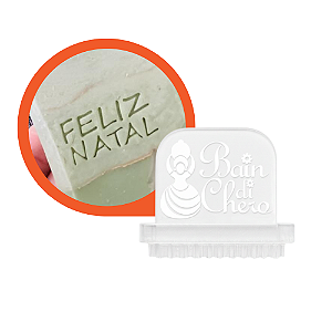 Carimbo Acrilico para Sabonetes modelo Natalino - Feliz Natal