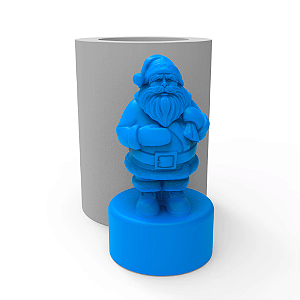 Molde de Silicone Papai Noel c/Saco de Presentes P para Sabonetes, Velas e Resina Artesanal