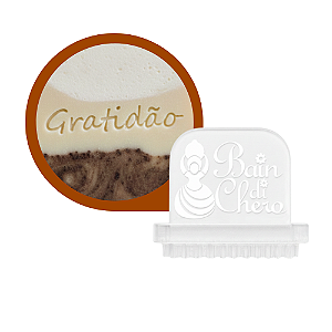 Carimbo Acrílico para Sabonetes - Gratidão