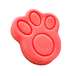 Molde de Silicone Pata de Coelho para Sabonetes, Velas e Resina Artesanal