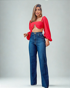 Calça Jeans Wide Leg - Carla