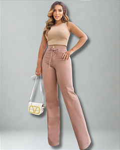 Calça Jeans Wide Leg Color - Soraia