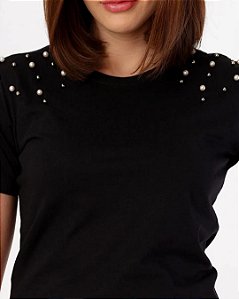 T-shirt - Perolas no Ombro