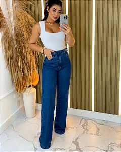 Calça Jeans Wide Leg - Felipah