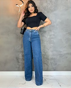 Calça Jeans Wide Leg - Selena
