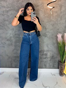 Calça Jeans Wide Leg - Selena