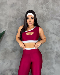 Conjunto Fitness Premium Calça Legging e Top