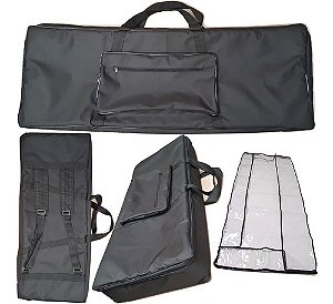Capa Bag Teclado Yamaha Psr-ew310 Master Luxo Bk + Cobertura | Carbon