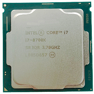 Processador Intel Core I7 8°g Hexa Core I7-8700k 3.7ghz Oem