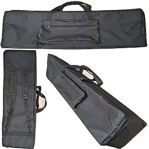 Capa Bag Para Teclado Alesis Qx49 Master Luxo Nylon Preto