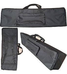 Capa Bag Para Teclado Casio Mzx300 Nylon Master Luxo Preto