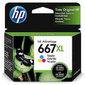 Cartucho Hp 667xl 667 Xl Colorido Original E Lacrado