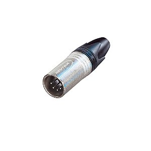 Conector xlr cabo macho 5 polos nickel NC5MXX neutrik