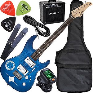 Kit Guitarra Strato Waldman Time Cruzeiro Cap. Duplo Gtu1