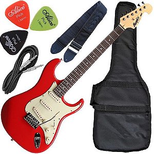 Kit Guitarra Tagima Memphis Mg32 Vermelha Stratocaster