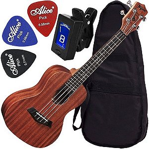 Kit Ukulele Concerto Acústico Havai 23k Tagima O F E R T A