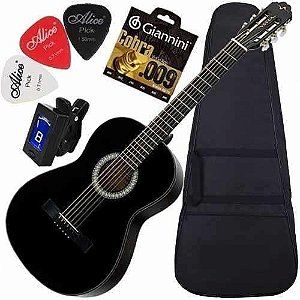 Kit Violão Clássico Acústico Aço Vca202 Vogga Frete Grátis