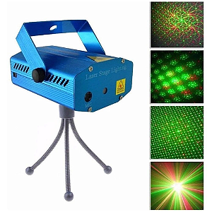 Mini Laser Projetor Holográfico Sensor Rítmico Festa