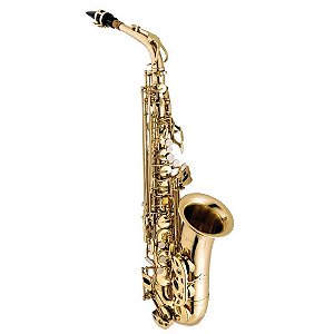 Saxofone Alto Vogga VSAS701 com Acabamento Laqueado Acompanha Case Térmico