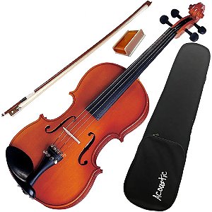 Violino Acoustic VDM34 3/4 Fosco Completo C/ Estojo Arco Breu