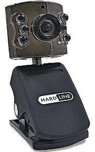 Webcam Hardline 2mp Com Microfone 6 Leds Iluminação 3808