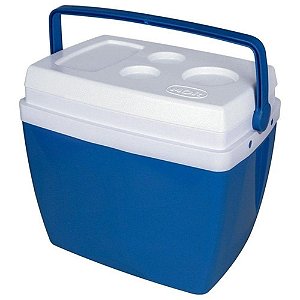 Caixa Térmica Cooler 18 Litros Com Alça Azul Mor
