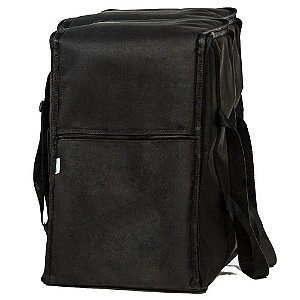 Capa bag almofadado semi impermeável para cajon reto ou inclinado - com alça tipo mochila