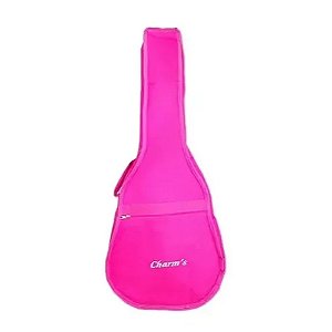 Capa bag para violão classico acolchoado com alça mochila E mão - rosa