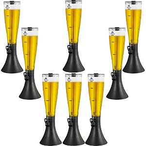 Kit 8 Torres De Chopp Marc Beer Mb.2250 Marchesoni 3,5 Litros Com Refil Congelante